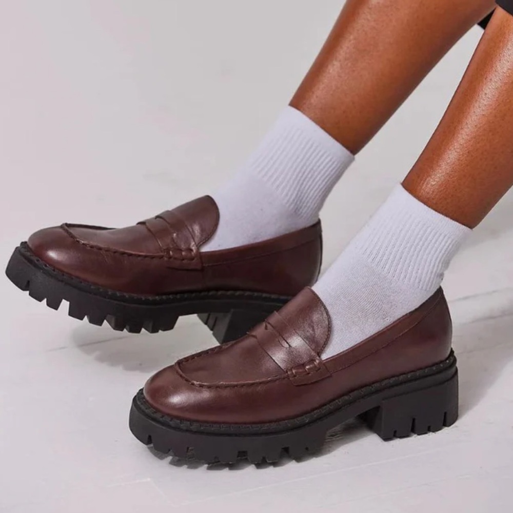 Free people Lyra Lug Sole Loafers Size 41